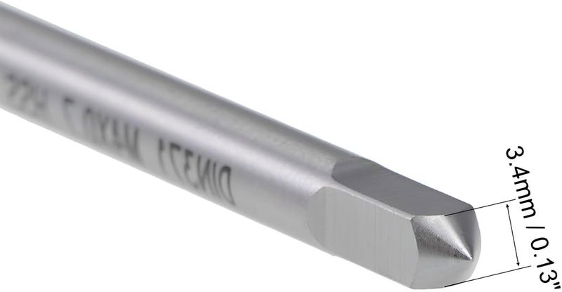 Boxonly صنبور خيوط حلزوني M4 x 0.7 مم، للخيوط المثقوبة، فولاذ عالي السرعة H2، تشطيب مطلي بـ TICN، عمود دائري بنهاية مربعة، صنبور خيوط مترية 1 قطعة - Image 3